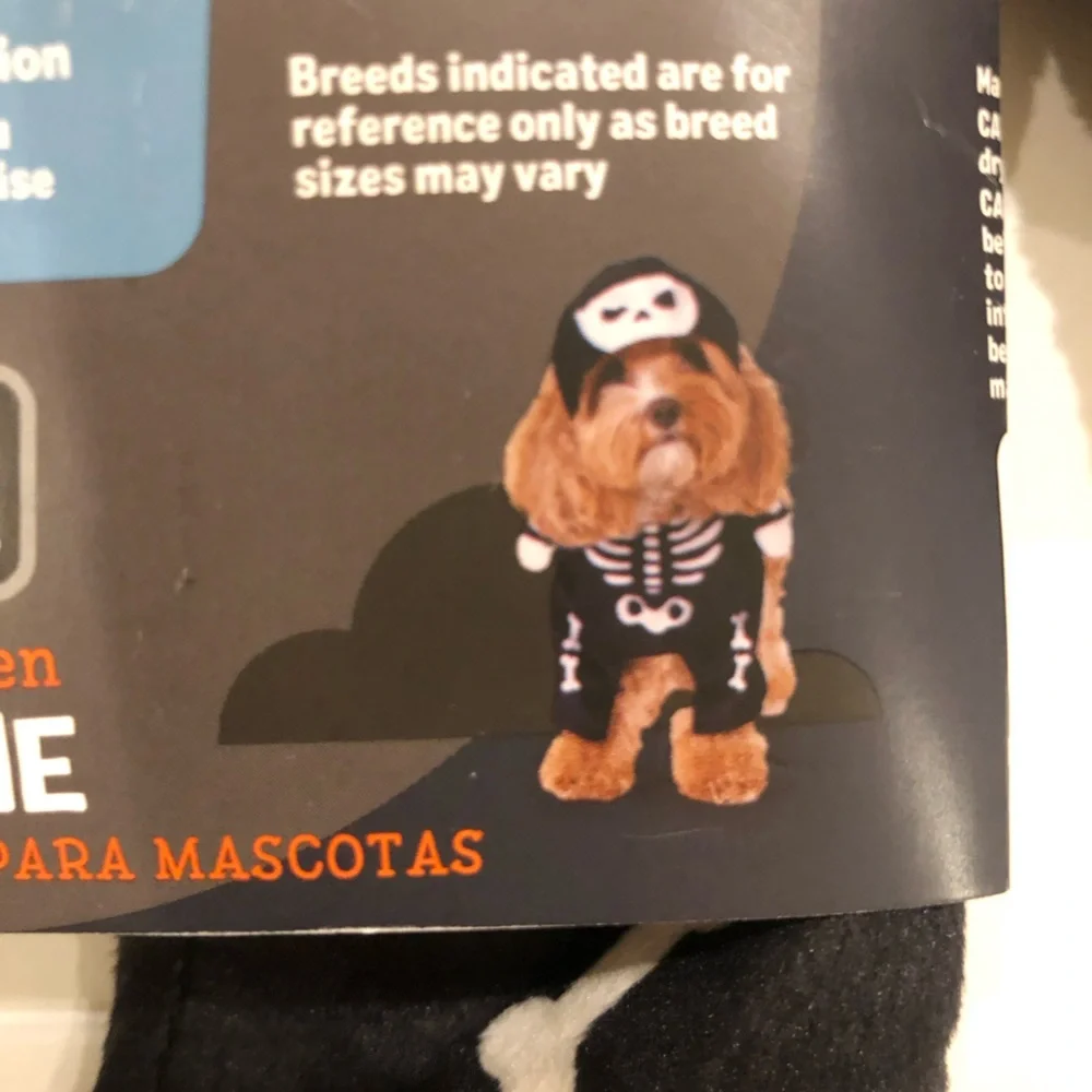 Brand New Small Dog Skeleton Halloween Costume
